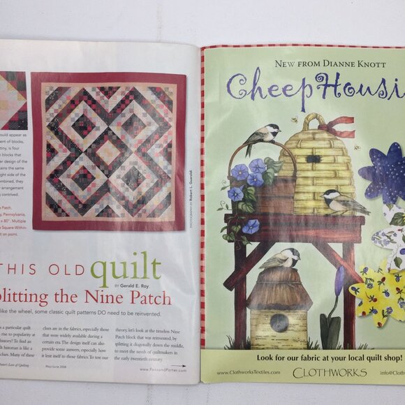 Fons & Porters Love of Quilting Magazine May June 2008 Thimbleberries Spin Wheel - Picture 3 of 12